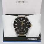 Seiko Men's Two Tone Solar Stainless Steel Watch SNE485P1 - Chronobuy