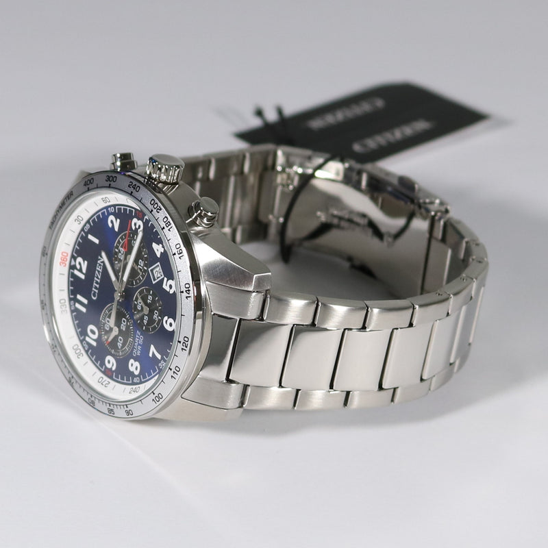 Citizen Men's Quartz Blue Dial Chronograph Watch AN8160-52L - Chronobuy