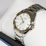 Seiko Women's Two Tone Mother Of Pearl Dial Stainless Steel Watch SKK886P1