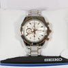Seiko Velatura Women's White Dial Two Tone Rose Gold Tone Watch SNDW58P1