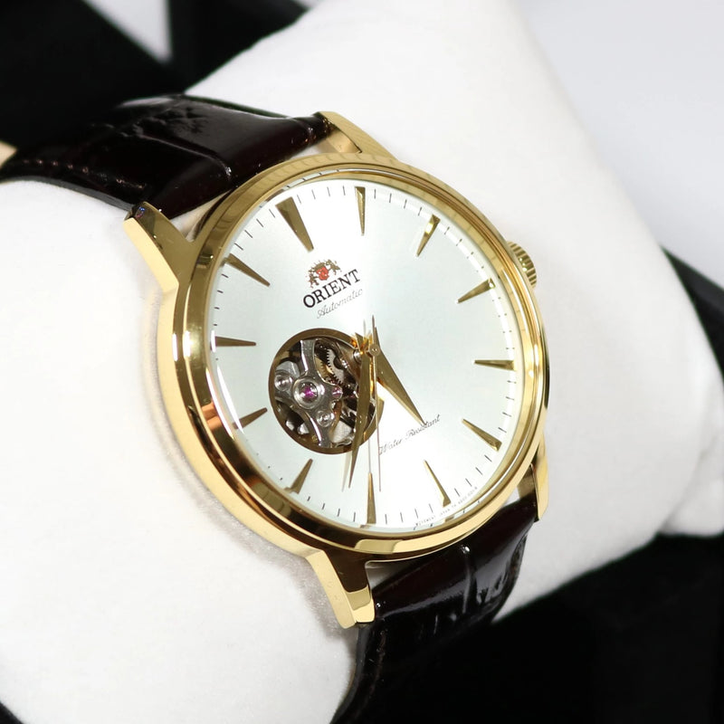 Orient Open Heart Gold Tone Stainless Steel Dress Watch FAG02003WO Chronobuy