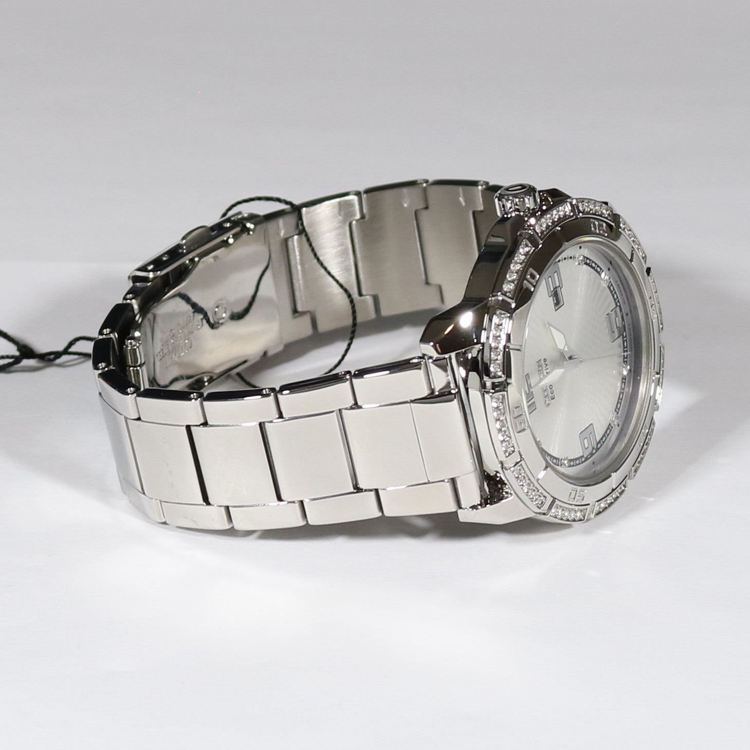 Citizen Men's Crystal Silver Dial Eco-Drive Watch AW1340-52A