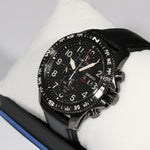 Seiko Prospex Land Solar Chronograph Men's Black Leather Strap Watch SSC707P1