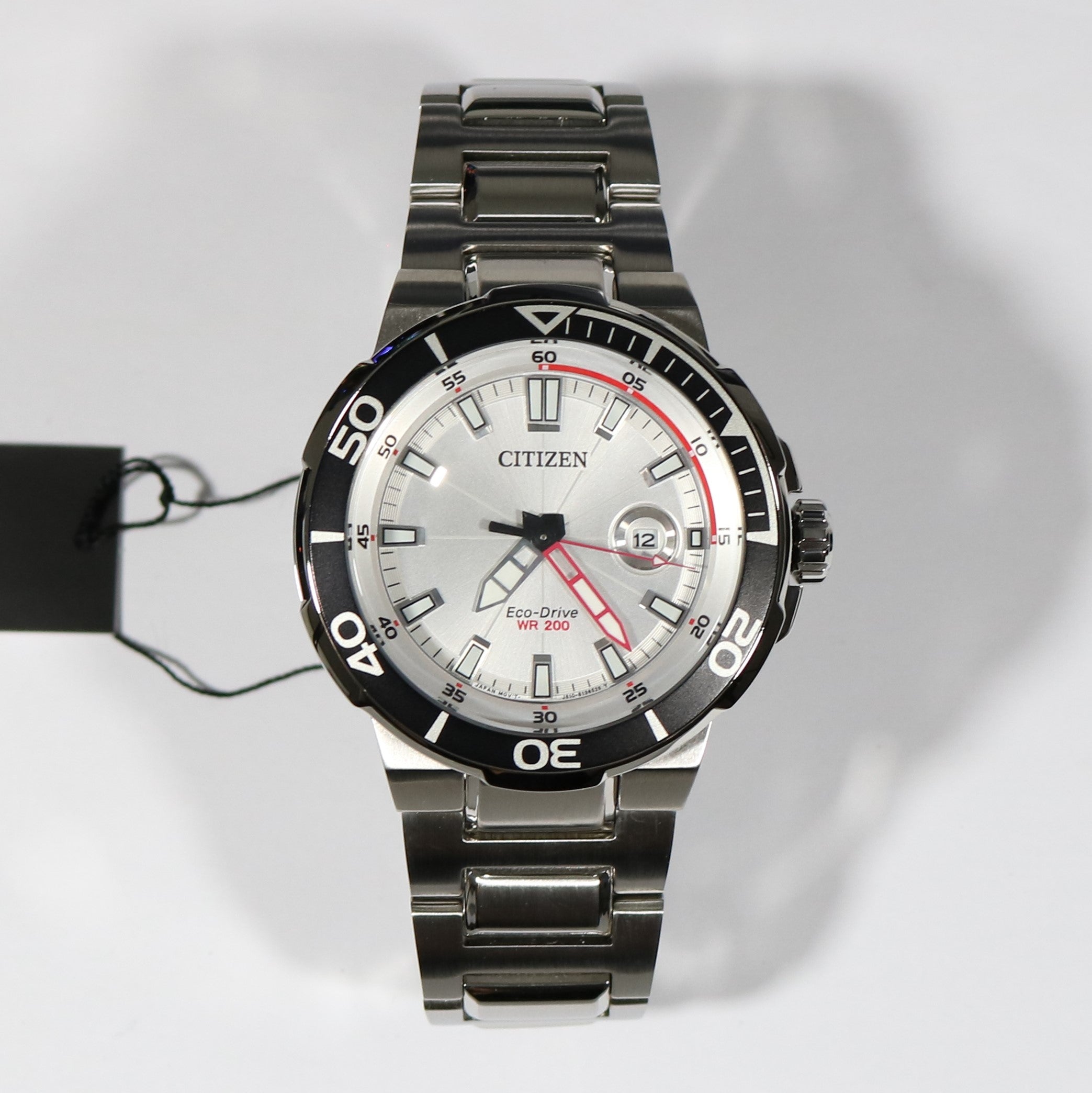 Citizen Eco Drive Silver Dial Stainless Steel Men s Watch AW1420 63A Chronobuy
