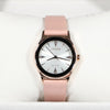 Citizen Eco-Drive Women's Gold Tone Pink Leather Strap Dress Watch EM0733-16A