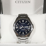 Citizen Eco-Drive Radio Controlled Blue Black Dial Stainless Steel Watch CB0011-51L