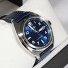 Citizen Automatic Stainless Steel Blue Dial Leather Strap Men's Watch NJ0100-20L