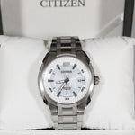Citizen Eco-Drive Super Titanium White Dial Men's Watch BM6901-55B