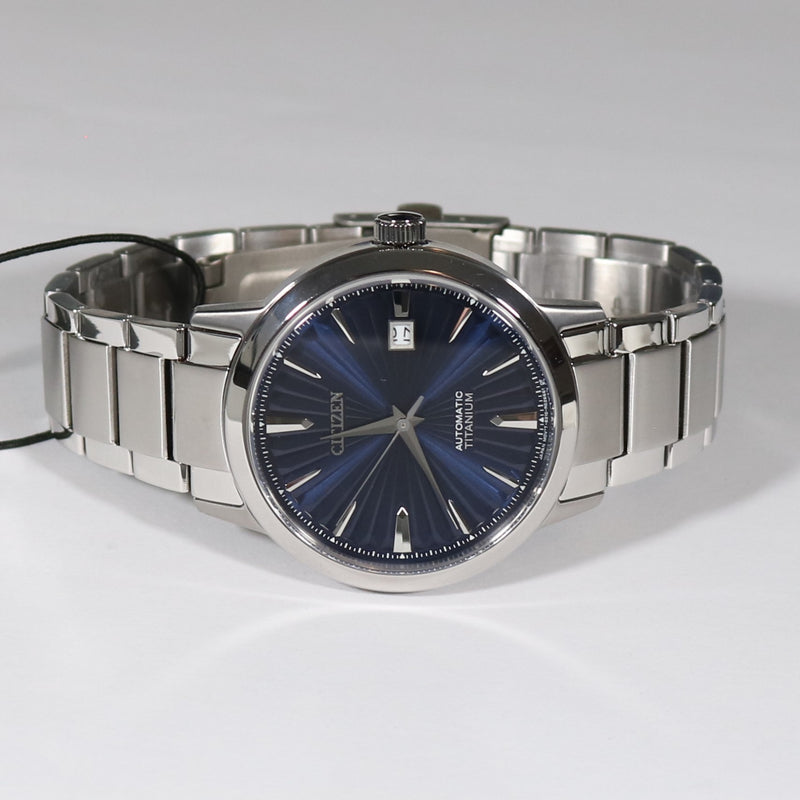 Citizen Super Titanium Blue Dial Automatic Men's Watch NJ2180-89L