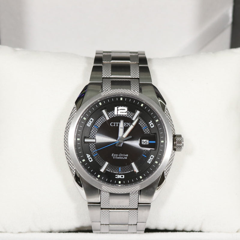 Citizen Eco Drive Super Titanium Black Dial Men s Watch BM6901 55E Chronobuy