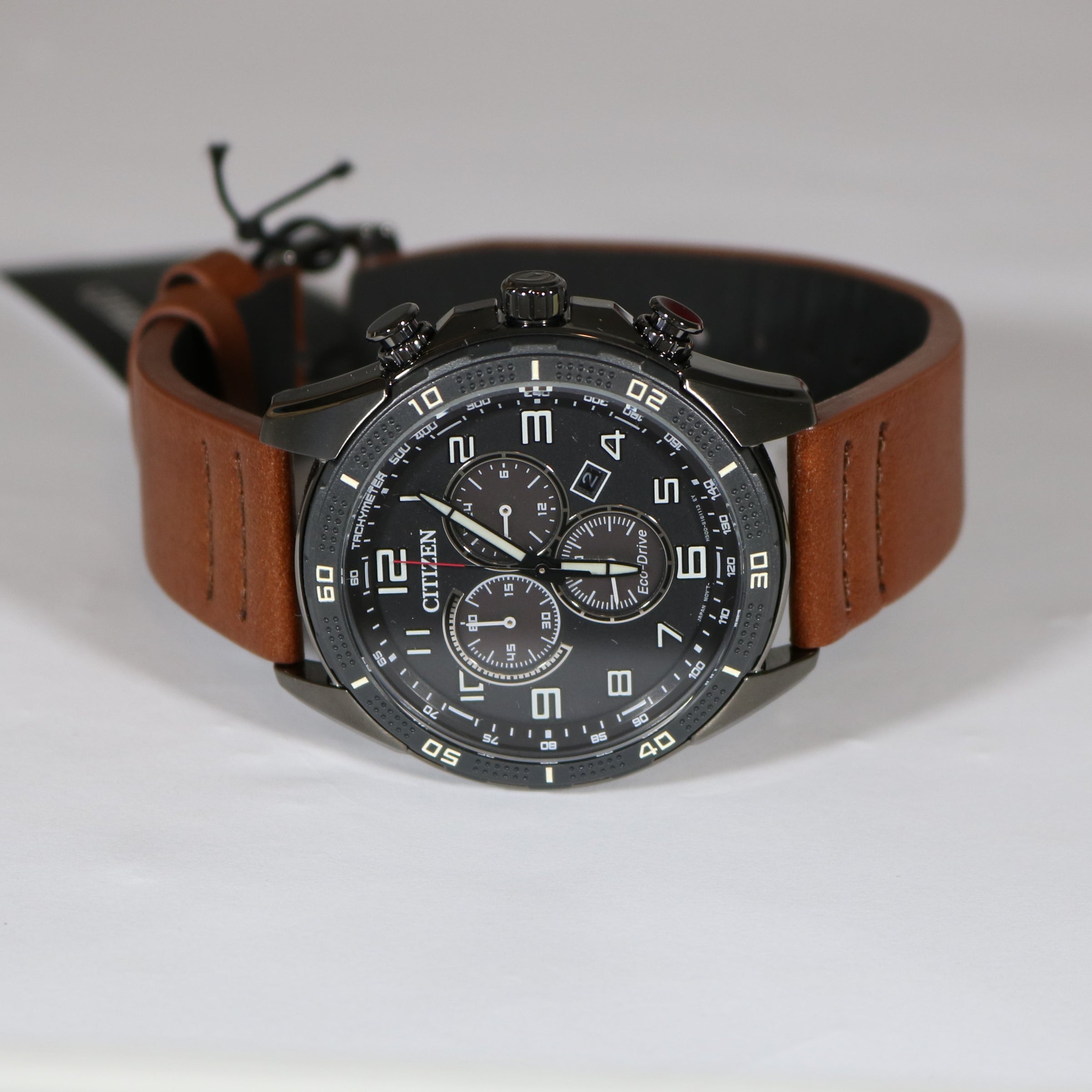 Citizen Black AR Stainless Steel Eco Drive Chronograph Watch