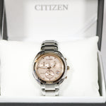 Citizen Women's Eco Drive Diamond Rose Gold Tone Watch FB1385-53W - Chronobuy