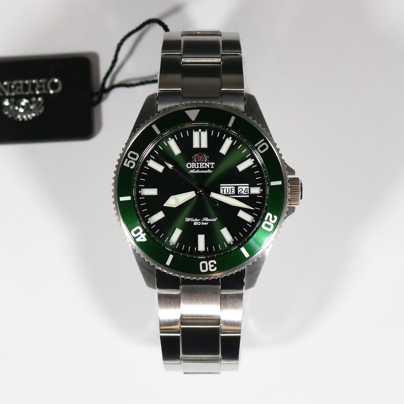 Orient Kanno Automatic Green Dial Men s Stainless Steel Watch RA