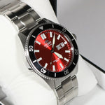 Orient Kanno Automatic Red Dial Men's Stainless Steel Watch RA-AA0915R19B