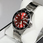 Orient Kanno Automatic Red Dial Men's Stainless Steel Watch RA-AA0915R19B