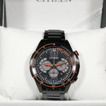 Citizen Eco-Drive Black Plated Stainless Steel Black Dial Watch CA4125-56E