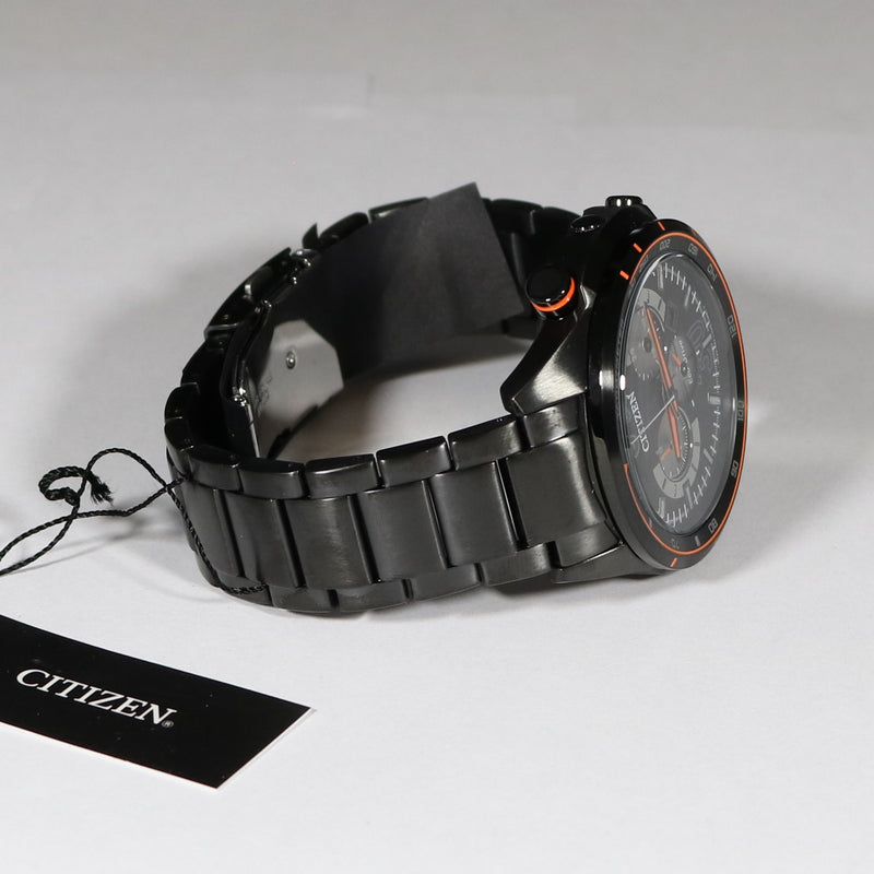 Citizen Eco-Drive Black Plated Stainless Steel Black Dial Watch CA4125-56E