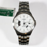 Citizen Eco-Drive Radio Controlled White Black Dial Stainless Steel Watch CB0011-51A