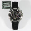 Seiko Men's Black Dial Chronograph Rubber Strap Watch SSB325P1 - Chronobuy