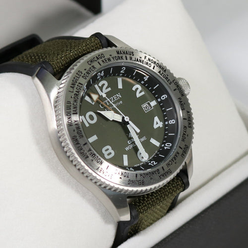 Citizen Eco-Drive Promaster World Time GMT  Men's Watch BJ7100-23X - Chronobuy