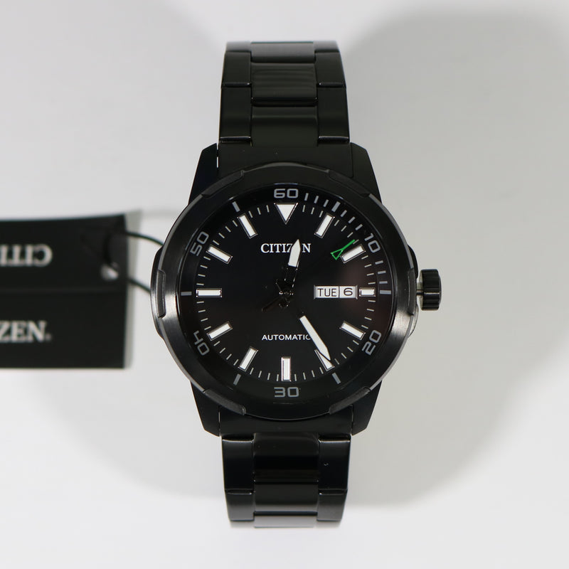 Citizen Men's Black PVD Coated Stainless Steel Automatic Watch
