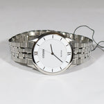 Citizen Eco-Drive Stiletto White Dial Stainless Steel Men's Watch AR0071-59A