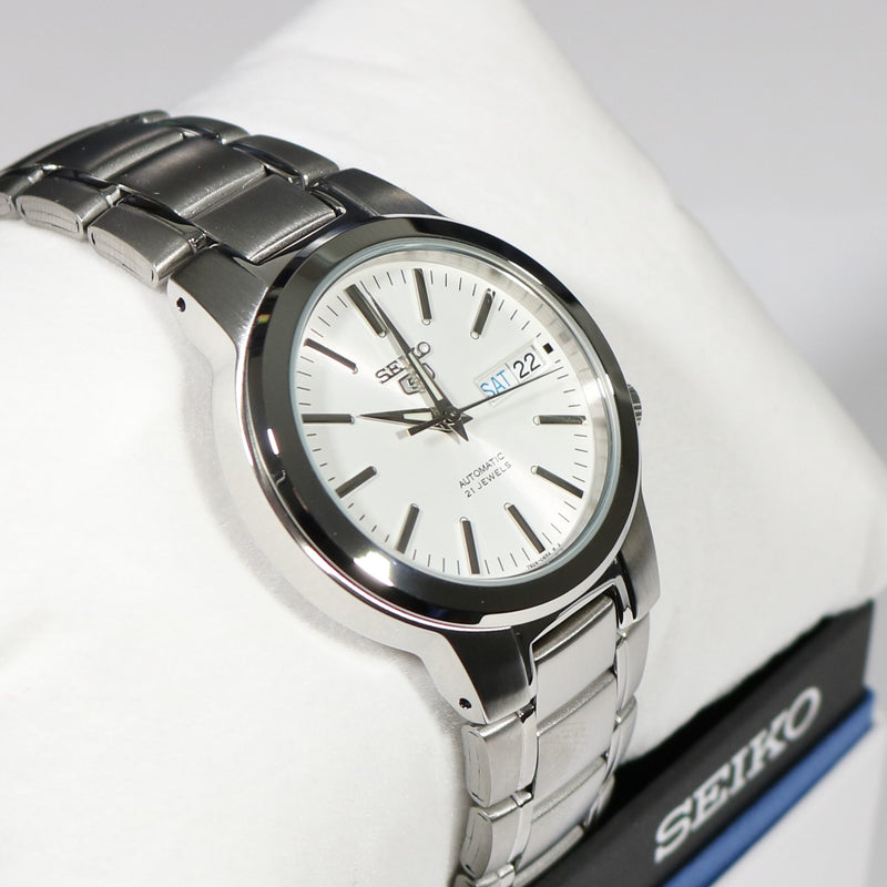 Seiko 5 automatic white face shop