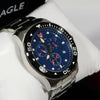 Swiss Eagle Sea Bridge Blue Dial Chronograph Men's Watch SE-9001-22 - Chronobuy