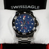 Swiss Eagle Sea Bridge Blue Dial Chronograph Men's Watch SE-9001-22 - Chronobuy