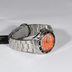 Orient Ray Raven II Orange Dial Automatic Watch FAA02006M - Chronobuy