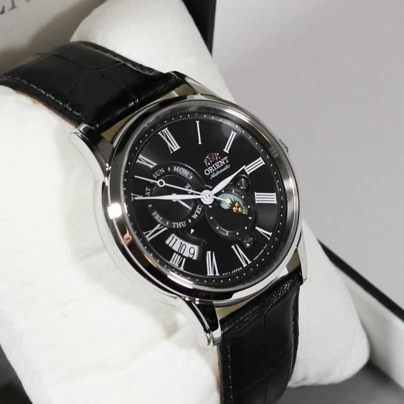 Orient Sun And Moon Black Dial Automatic Men's Watch RA-AK0010B10B