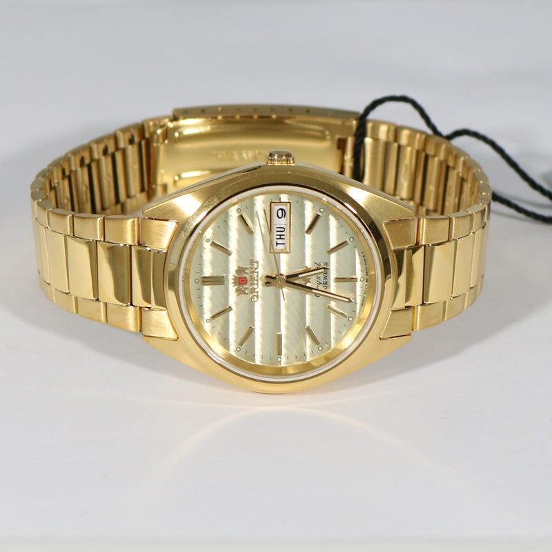 Orient Tristar 3 Star Gold Tone Automatic Watch FAB0000BC - Chronobuy