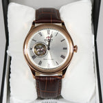 Orient Open Heart Silver Dial Rose Gold Tone Automatic Men's Watch FAG00001S0