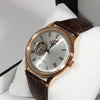 Orient Open Heart Silver Dial Rose Gold Tone Automatic Men's Watch FAG00001S0