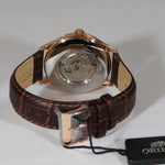 Orient Open Heart Silver Dial Rose Gold Tone Automatic Men's Watch FAG00001S0