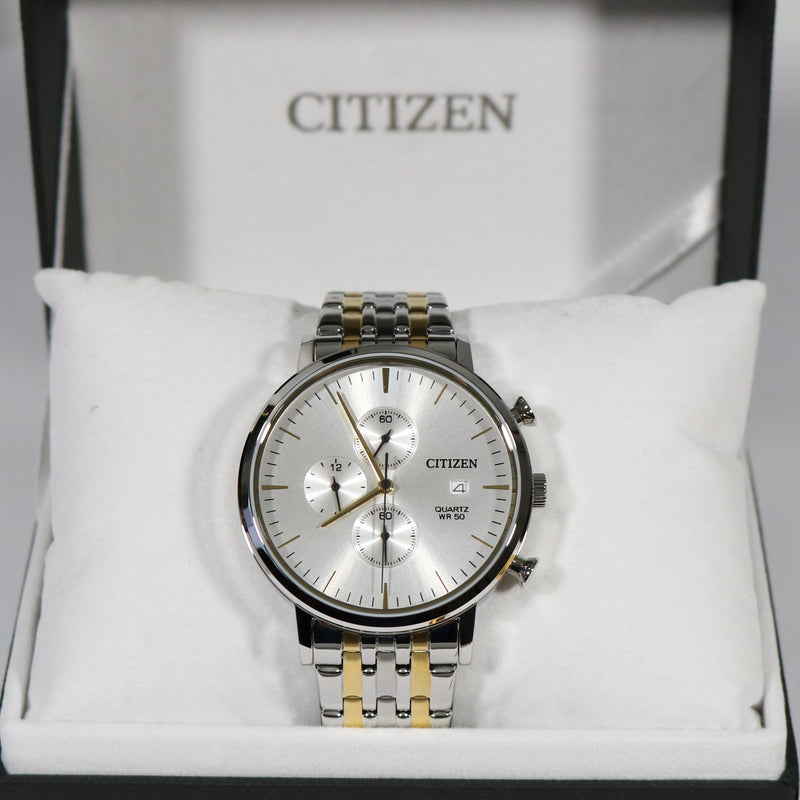 Citizen Men's Quartz Two Tone Chronograph Watch AN3614-54A - Chronobuy