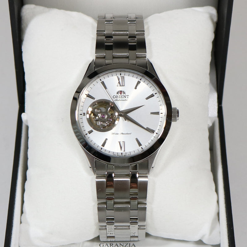 Orient Open Heart Automatic Silver Dial Men's Watch FAG03001W0