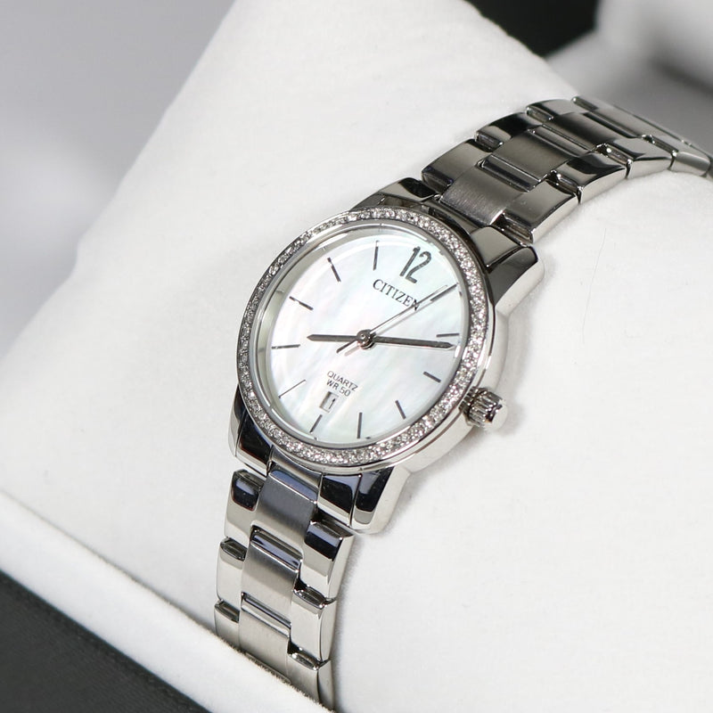 Citizen women's quartz sales stainless steel watch