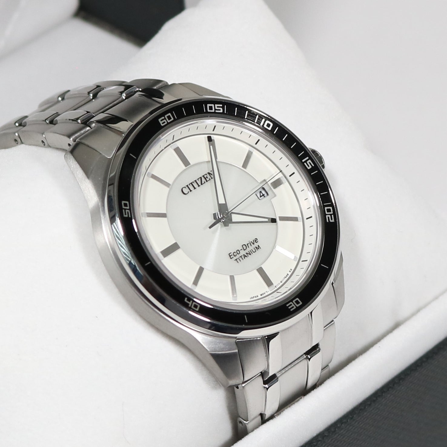 Citizen Eco Drive Super Titanium White Dial Men s Watch BM6920 51A Chronobuy