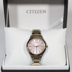Citizen Women's Eco Drive Two Tone Pink Dial Watch FE6126-80X - Chronobuy