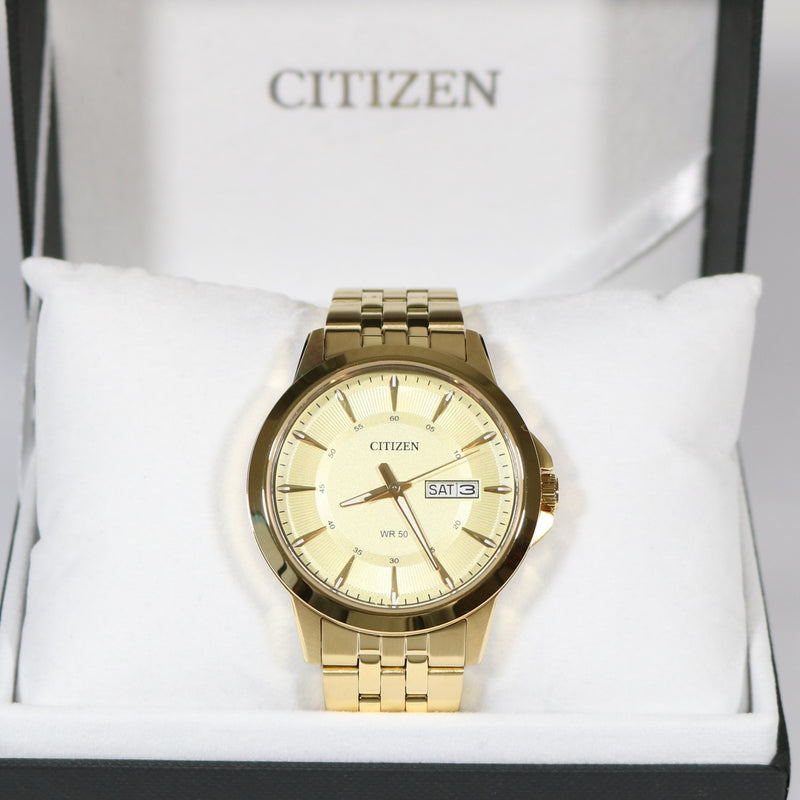 Citizen Men's Quartz Gold Tone Watch BF2013-56P - Chronobuy