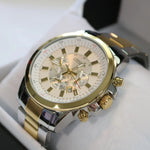 Citizen White Dial Men's Two-Tone Chronograph Watch AN8084-59A - Chronobuy