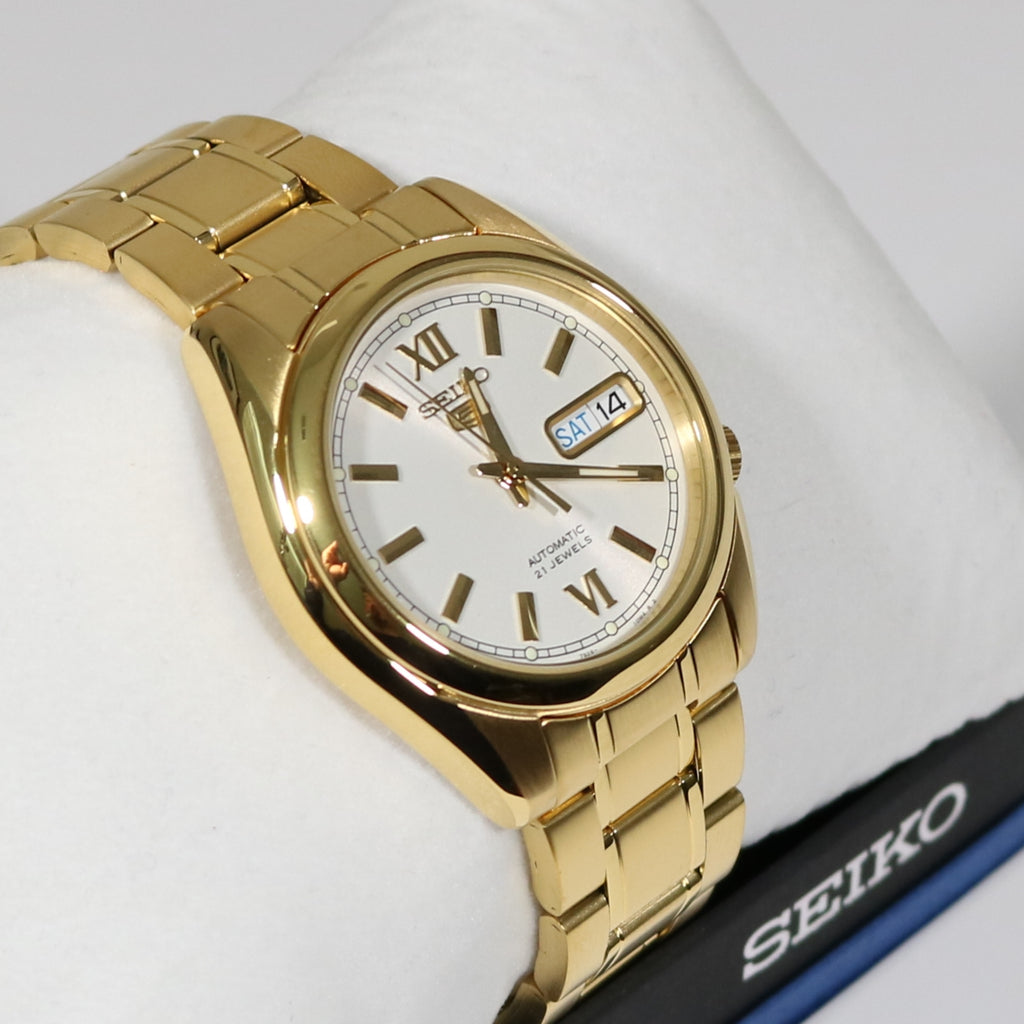 Seiko 5 white dial on sale