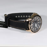 Citizen Eco Drive Black Dial Rose Gold Tone Nylon Strap Men's Watch AW1523-01E - Chronobuy