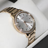 Citizen Eco-Drive Women's Rose Gold Tone Silhouette Crystal Watch FE7043-55A