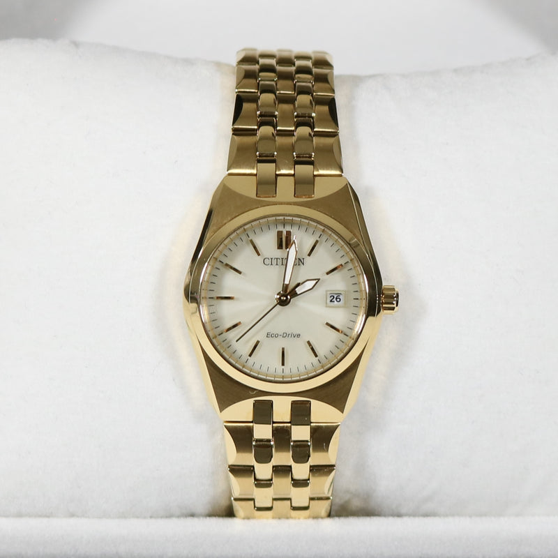 Citizen Eco-Drive Gold Tone Stainless Steel Women's Watch EW2292-67P