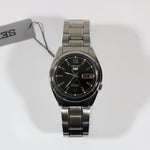 Seiko 5 Automatic Day Date Black Dial Men's Stainless Steel Watch SNKL55K1 Pre-Owned