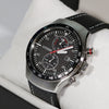 Citizen Eco Drive Black Dial Leather Strap Chronograph Watch CA7010-19E - Chronobuy