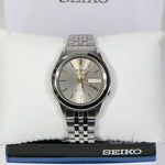 Seiko 5 Men's Automatic Gray Dial Gold Tone Hands Stainless Steel Watch SNKL19K1