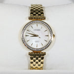 Citizen Quartz Gold Tone Mother Of Pear Dial Women's Dress Watch ER0212-50Y